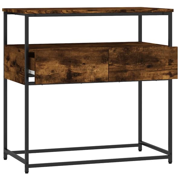 vidaXL konsolbord røget eg 75x40x75 cm