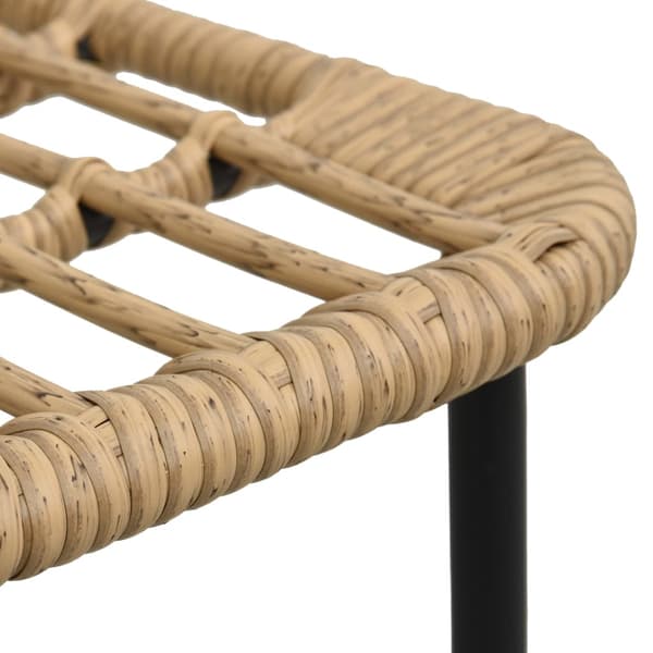 vidaXL havestole, sæt med 2, polyrattan, egetræsfarve