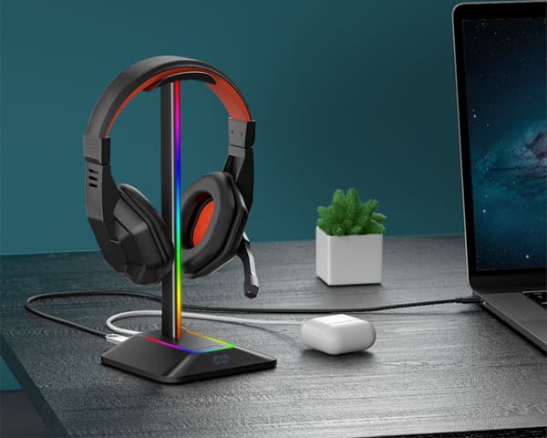 MOZOS D12 Hållare för öronhörlurar RGB LED