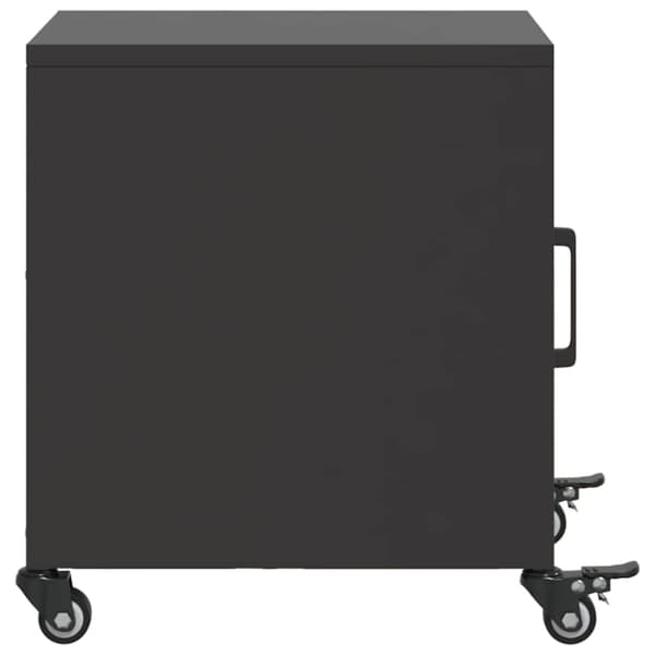 vidaXL sengebord sort 36x39x43,5 cm stål