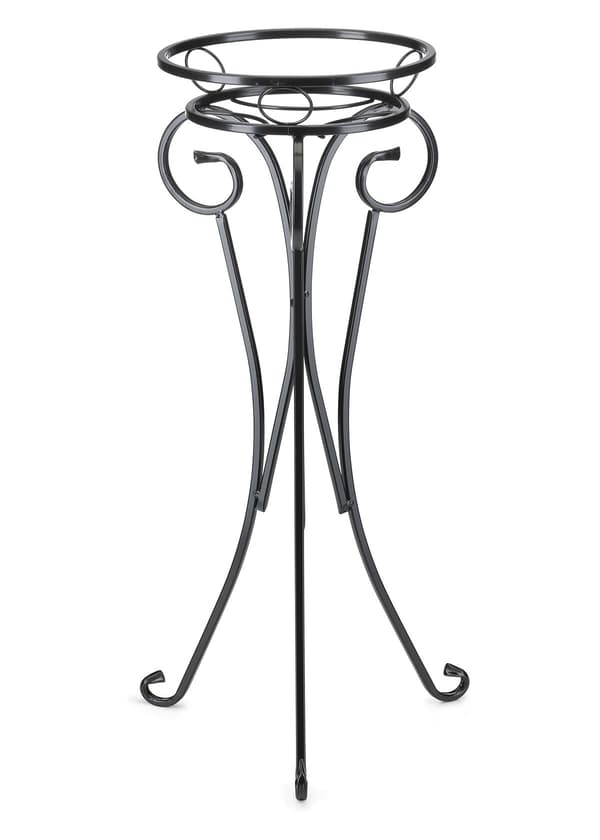 Metal blomsterstander til én potte, SORT