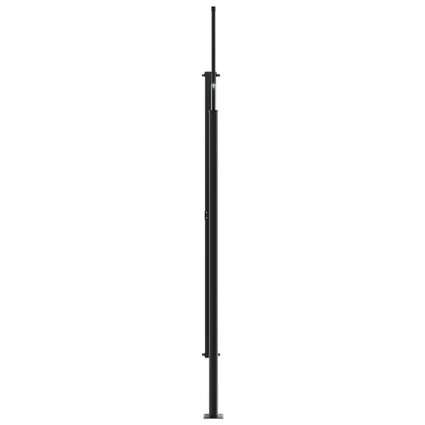 vidaXL Utdragbar sidomarkis vit 200x500 cm