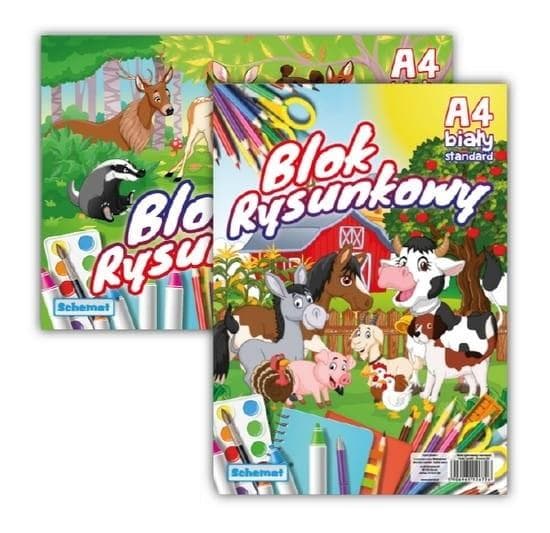 Piirustuslehtiö A4/20K 80g valkoinen (10 kpl)