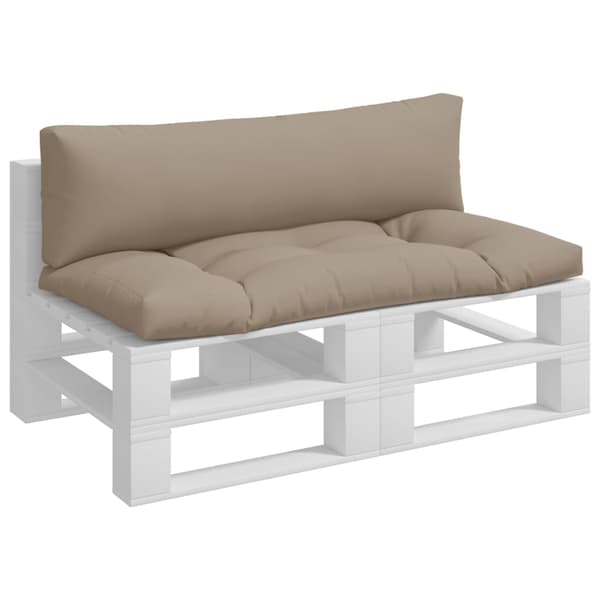 vidaXL Pallsoffkuddar, 2 st, Taupe, Tyg