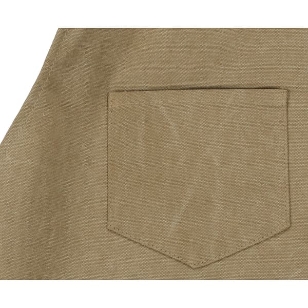 Barberforklæde, læder, grøn, klipningskappe