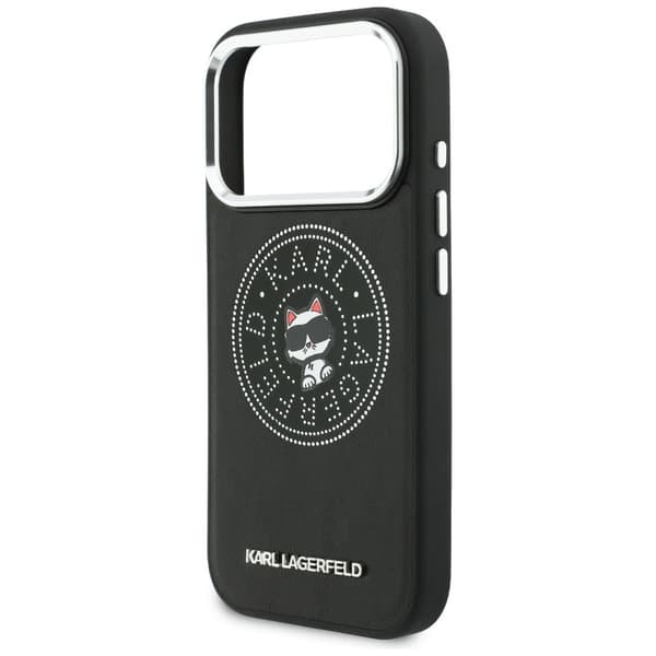 Karl Lagerfeld Point & Choupette Sketch MagSafe-etui til iPhone 17 Pro Max, sort