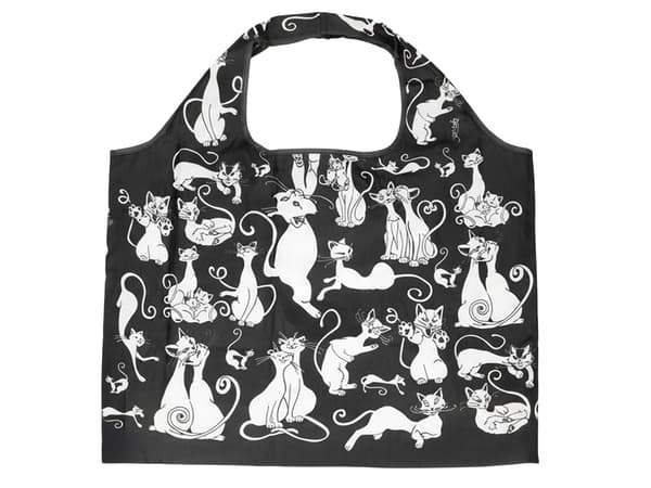 Sammenfoldelig skuldertaske - Cat World (CARMANI)