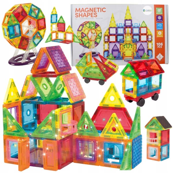 [paket] Magnetiska block 106 element magnetisk konstruktion X31