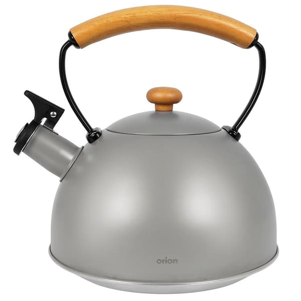 Kedel med fløjte, stål, grå, TRÆ, 2,9 l
