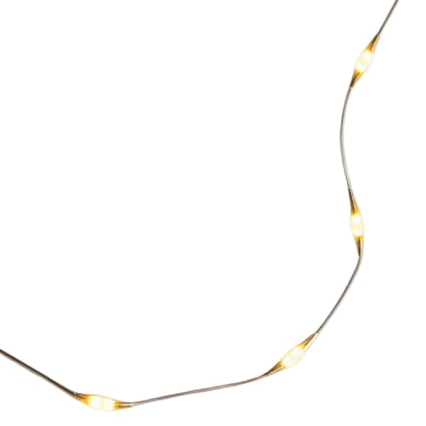 LAMPER 50 LED BATTERI MIKROLYS 5 M VARM HVID