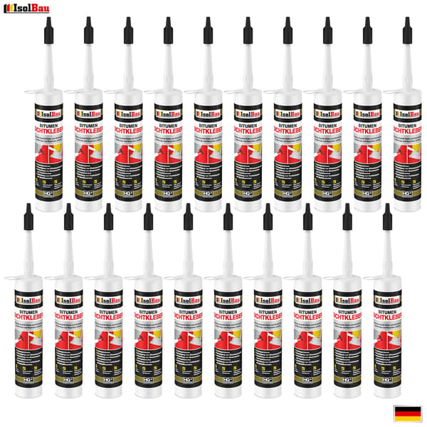 IsolBau Bitumen Klæbemiddel og Tætningsmiddel Bitumenkleber 20 x 300ml