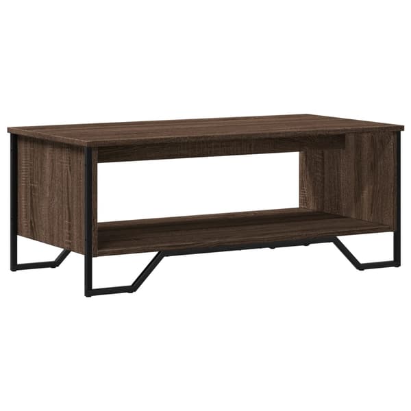 vidaXL sofabord brunt egetræ 100x51x40 cm
