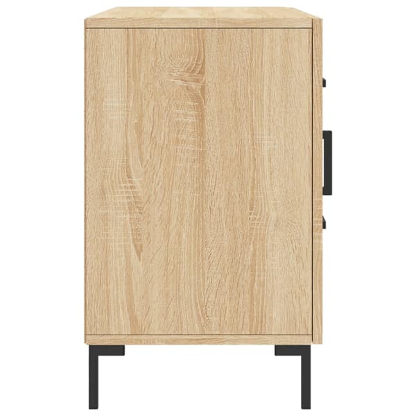 vidaXL kommode, Sonoma eg, 100x36x60 cm, træbaseret materiale