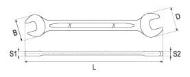 FLADNØGLE 30X32MM YT-0378Z YATO