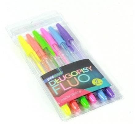 Fluo pen 6 farver