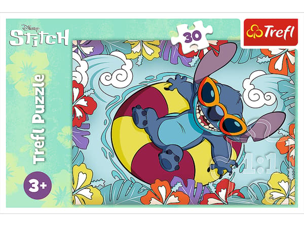 Trefl Puzzle Lilo & Stitch 30 palaa Sitch lomalla -palapeli 3+