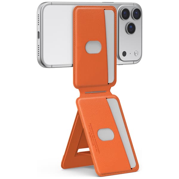 Skinarma Axis Magnetisk Vikbar Stativplånbok Orange
