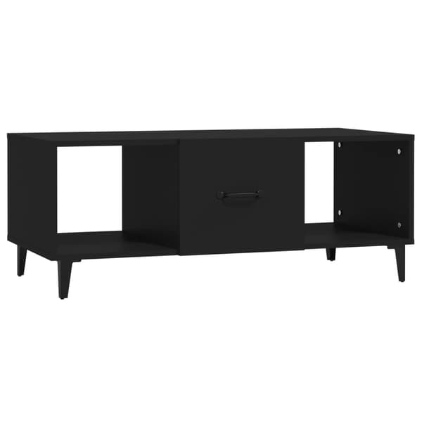 vidaXL sofabord, sort, 102x50x40 cm, træbaseret materiale