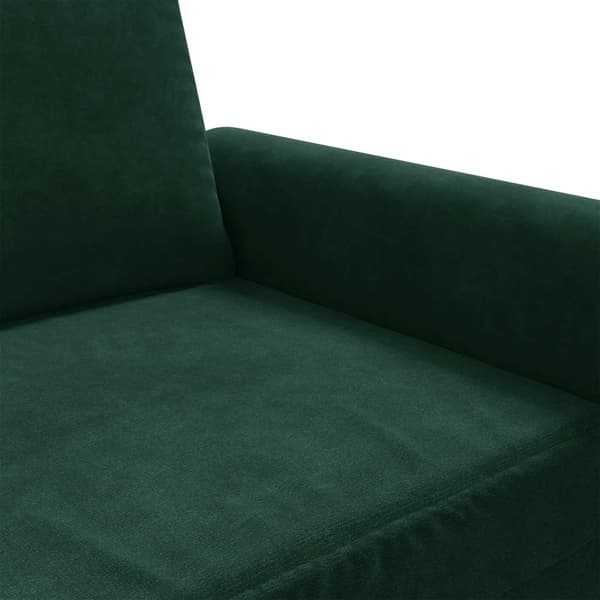 vidaXL 2-sitssoffa mörkgrön 120 cm klädd i sammet