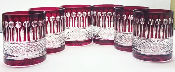 Ruby Crystal Whiskyglas 350ml Franska