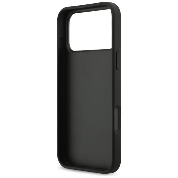 Guess Grained Big 4G & Classic Logo cover til iPhone 17 Pro Max, sort