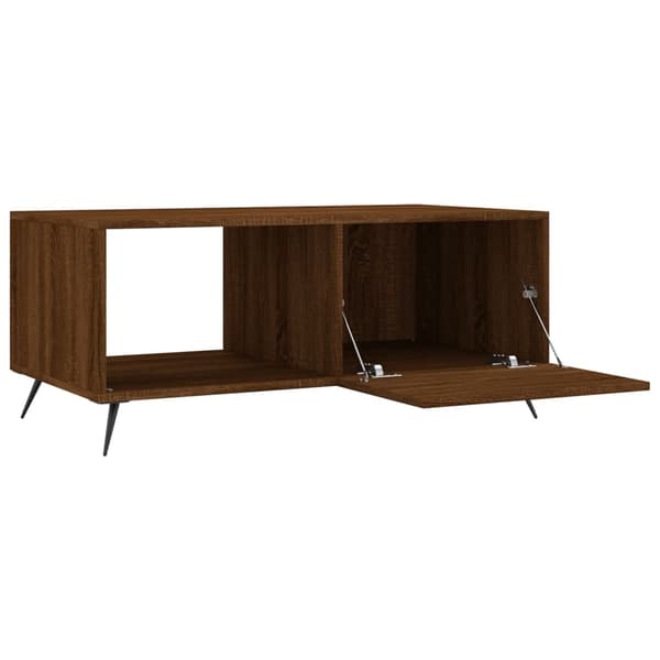 vidaXL sofabord brunt egetræ 90x50x40 cm