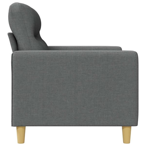 vidaXL 2-sitssoffa, mörkgrå, 140 cm, klädd i tyg