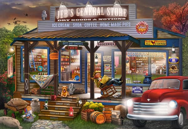 Puslespil 1000 brikker Jeb's General Store C-104505