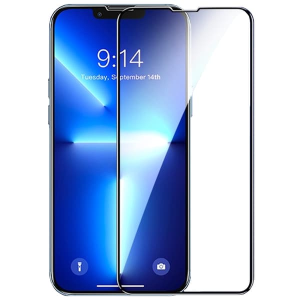 3D-härdat glas för iPhone 14 Plus, svart
