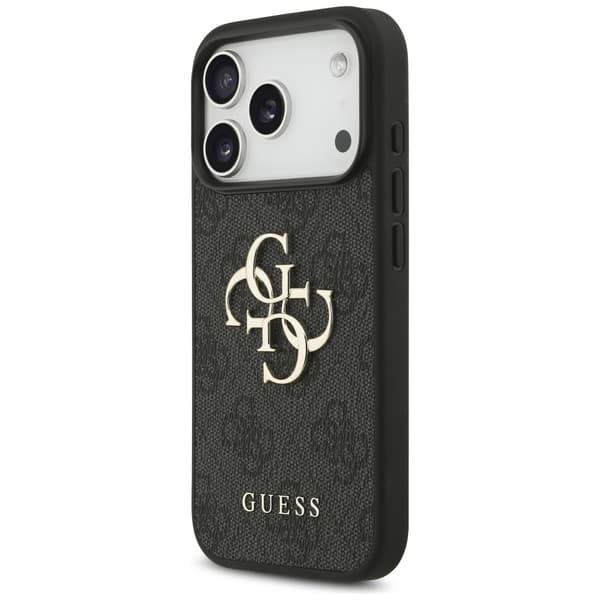 Guess 4G Strap 4G Classic Logo-cover til iPhone 17 Pro, sort