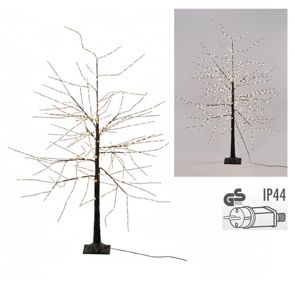 Lysande LED-gran för utomhusbruk, höjd 150 cm