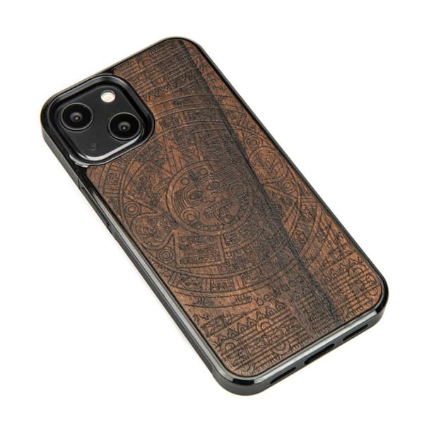 Træetui til iPhone 13 Mini AZTEC KALENDER ZIRICOTE