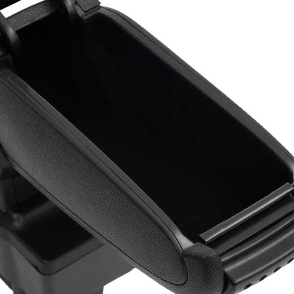 vidaXL bilarmlæn, sort, 12x37x(31-48) cm, ABS
