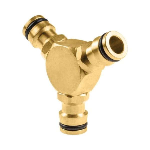 Cellfast T-stykke 3/4"+1/2"-5/8" MESSING 52-845 Messingmanifold
