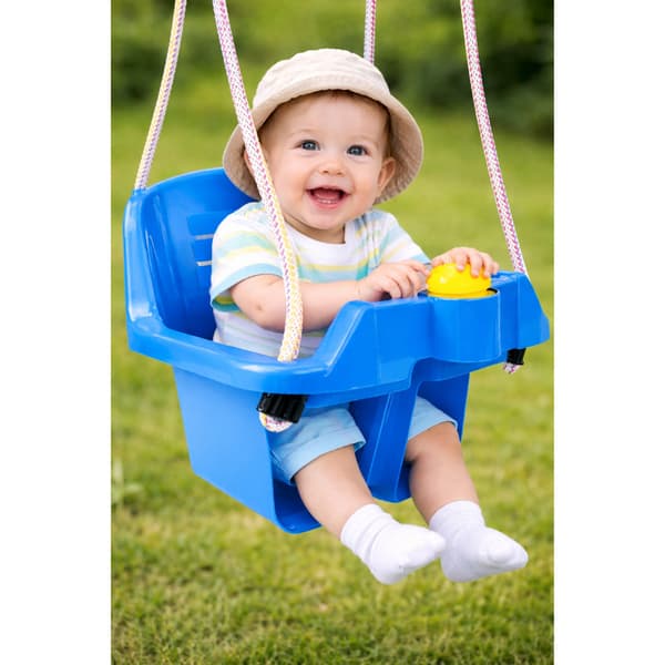 Sininen ämpärikeinu lapsille 5237