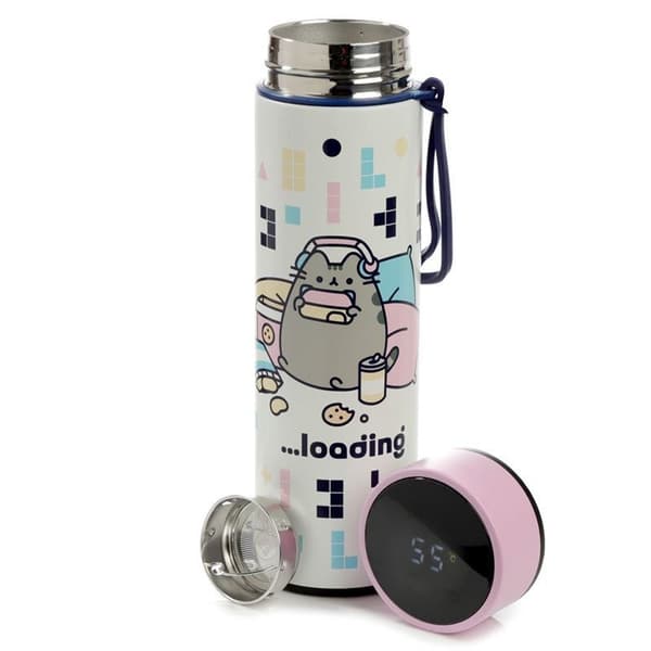 PKBOT149 Pusheen Game Termosflaska med Termometer