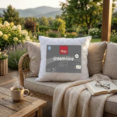DREAM LINE SILIKONEPUDE HVID 40X40CM
