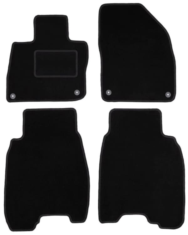 Sorte velourmåtter til: Honda Civic VIII (UFO) hatchback (2006-2012)