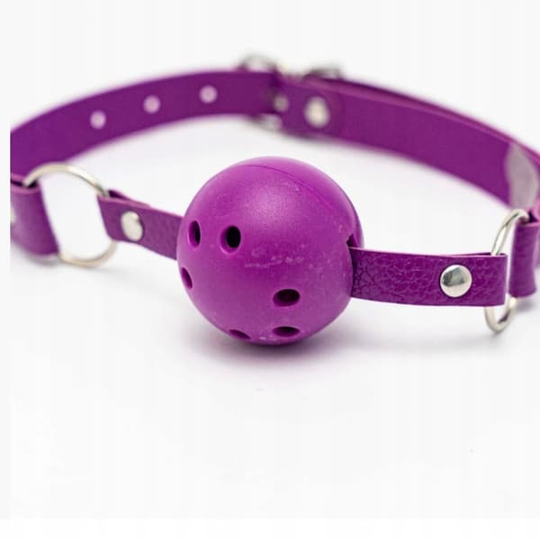 Ball Gag til fastholdelse BDSM Bondage Gag Lilla