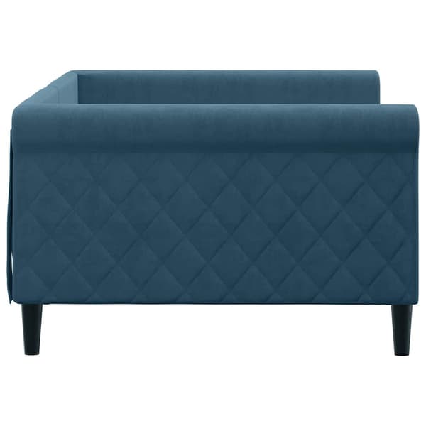 vidaXL Bäddsoffa blå 100x200 cm klädd i sammet