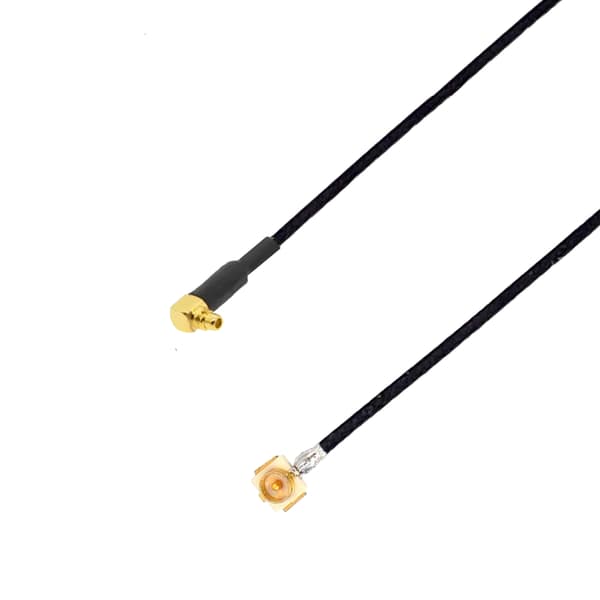 Pigtail uFL han / mmcx stik RA RF1.37 15cm