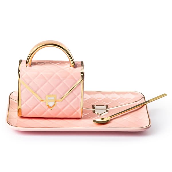 BAG krussæt med underkop og ske - PINK