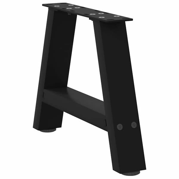 vidaXL sofabordsben, 2 stk., sort, 50x(30-31) cm, stål