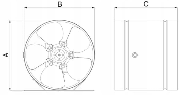 Kanalventilator aRw 150 180m3/t