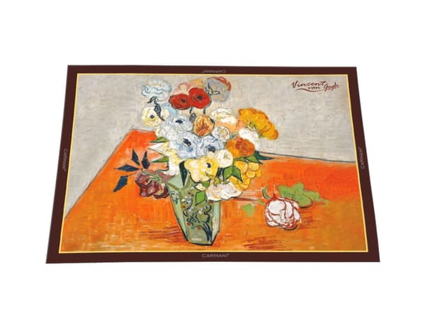 Carmani, plastikdækkeserviet - VAN Gogh/Roser og anemoner
