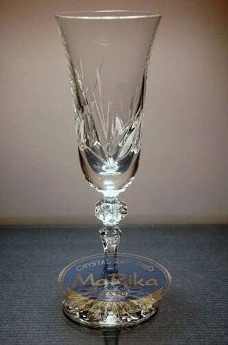 Krystal champagneglas 150ml Frozen Leaf