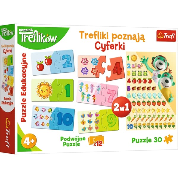 PUSSELSET X 2 TREFLIKI NUMMER + 100 BILAR TREFLIKI
