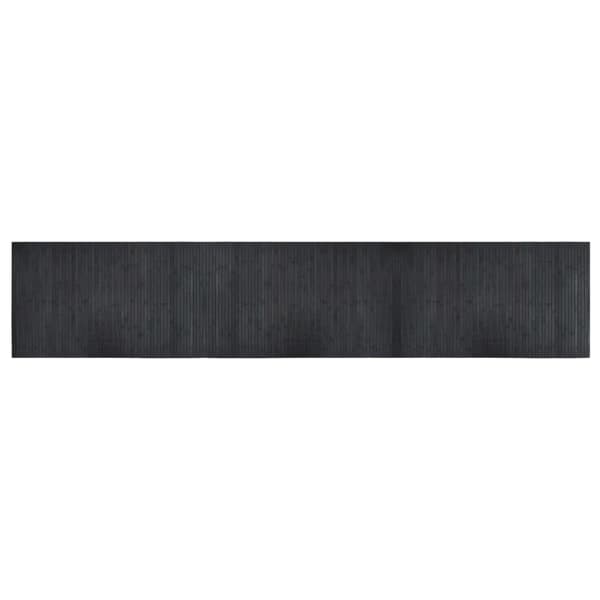 vidaXL Suorakulmainen matto, harmaa, 60x300 cm, bambu