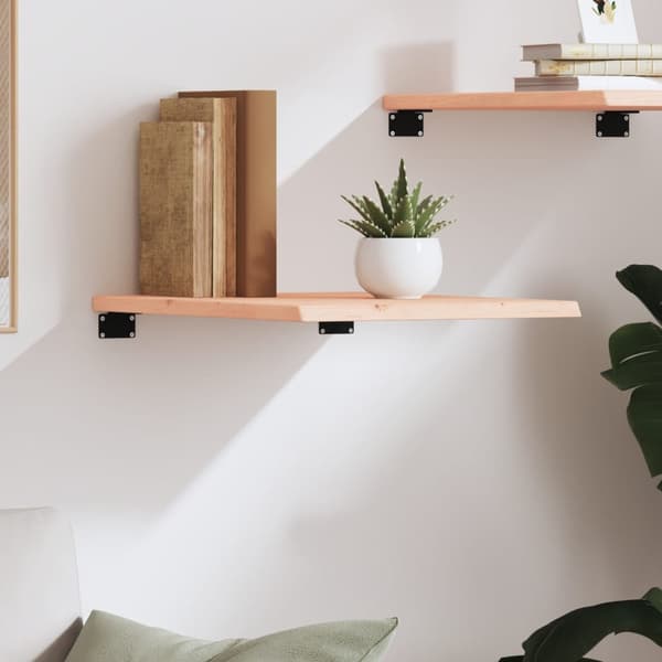 vidaXL hylde, 40x50x2 cm, ubehandlet massivt egetræ