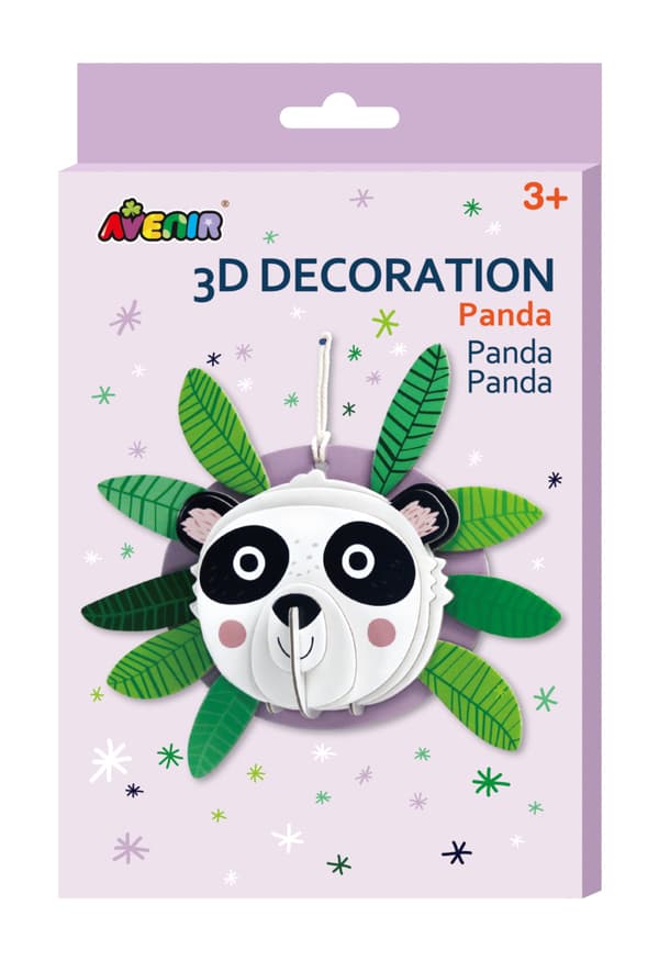 Gør-det-selv 3D Panda-dekoration